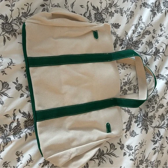 Boat Kin Canvas Bag New Tape Still On Feet Green Straps - Picture 5 of 9